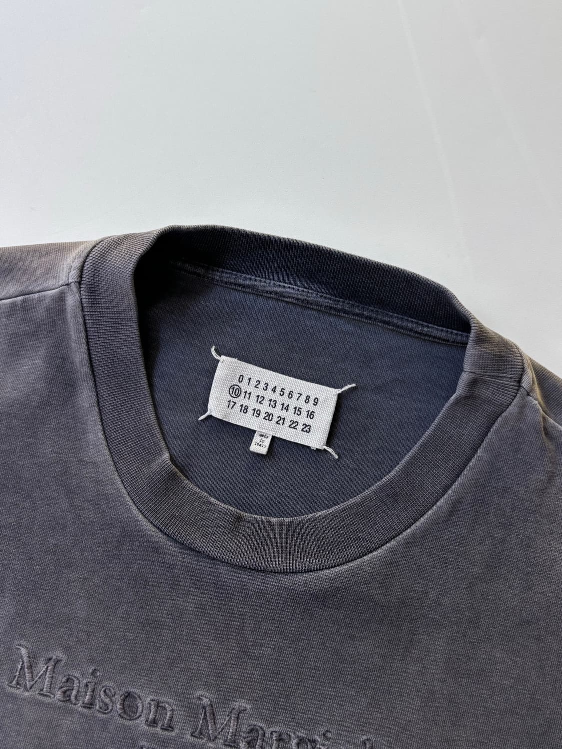 MM6 메종 마르지엘라 차콜 반팔 티셔츠 상품이미지5