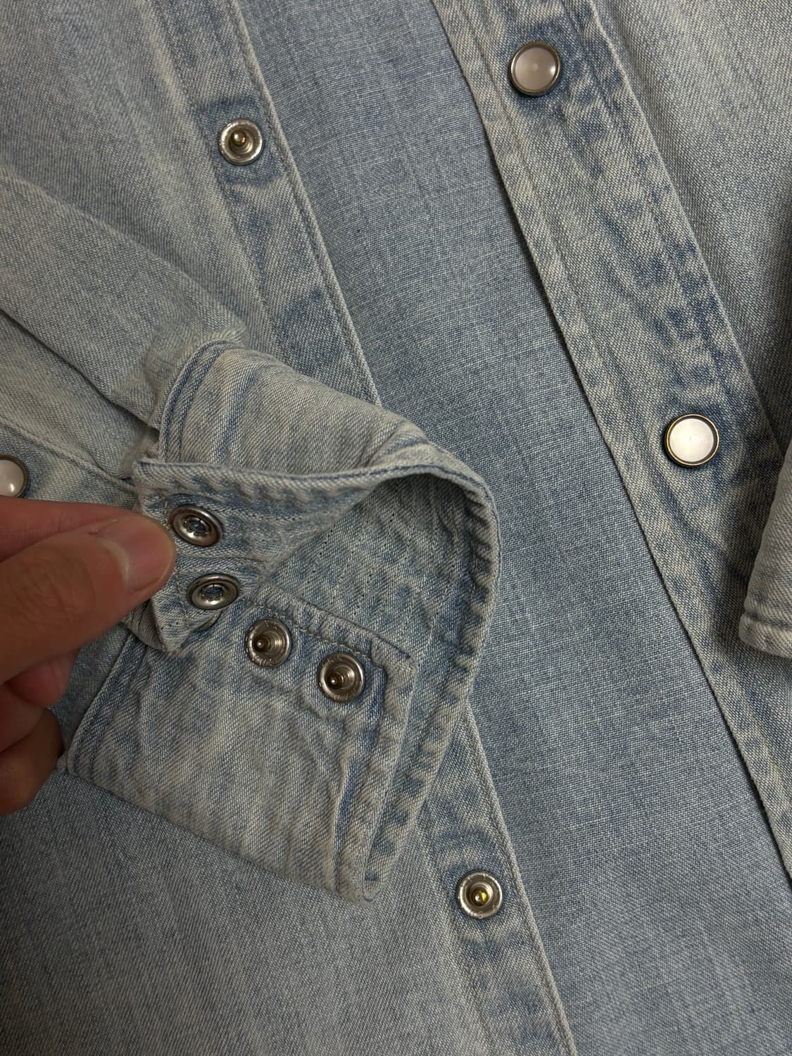 RRL 데님 웨스턴 셔츠 M 상품이미지3