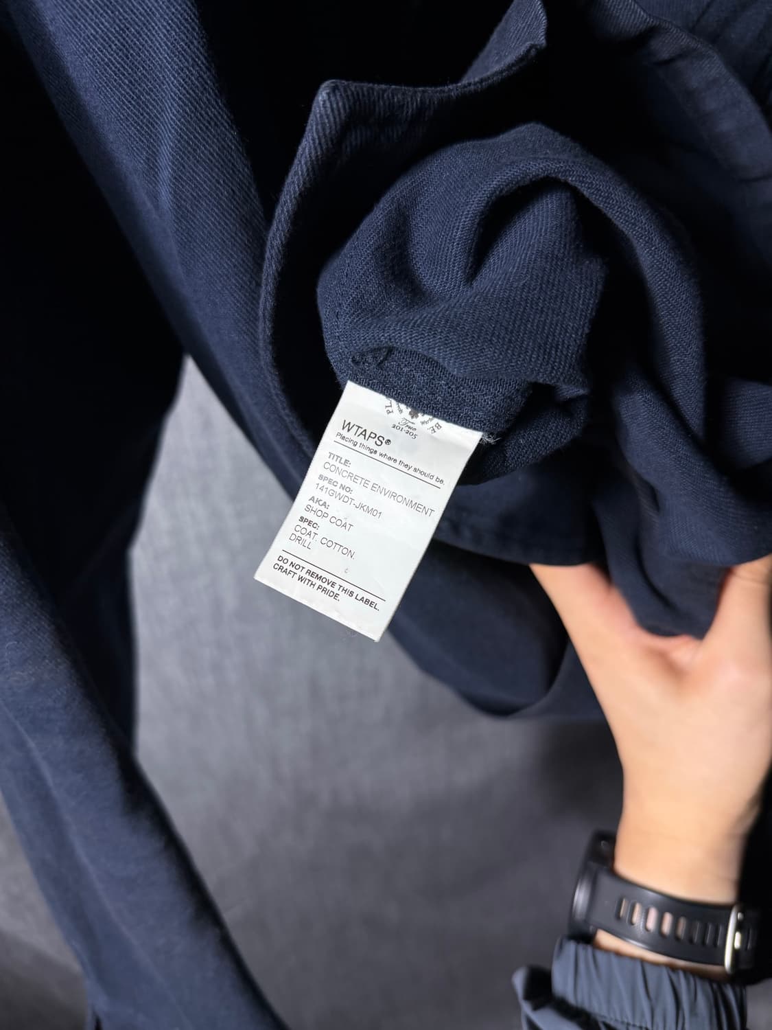 더블탭스 코튼카라 샵코트 상품이미지7