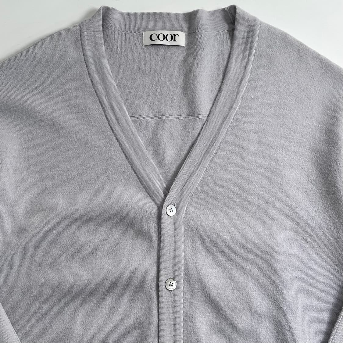 쿠어 엘보디테일 울 가디건 상품이미지2