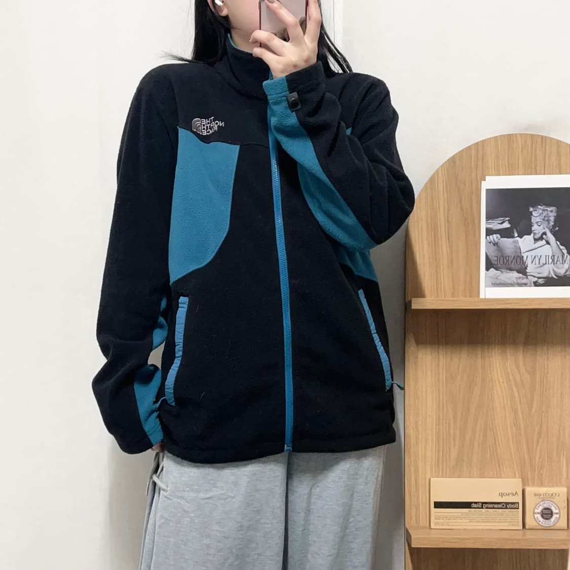 [정품] 노스페이스 블랙 블루 후리스 [ 100 ] 상품이미지2