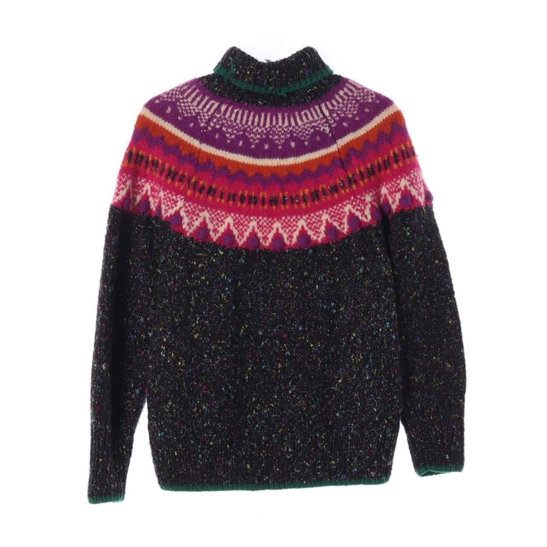 CRESCENDO 울혼방 노르딕 페어아일 터틀넥 니트 S 상품이미지2