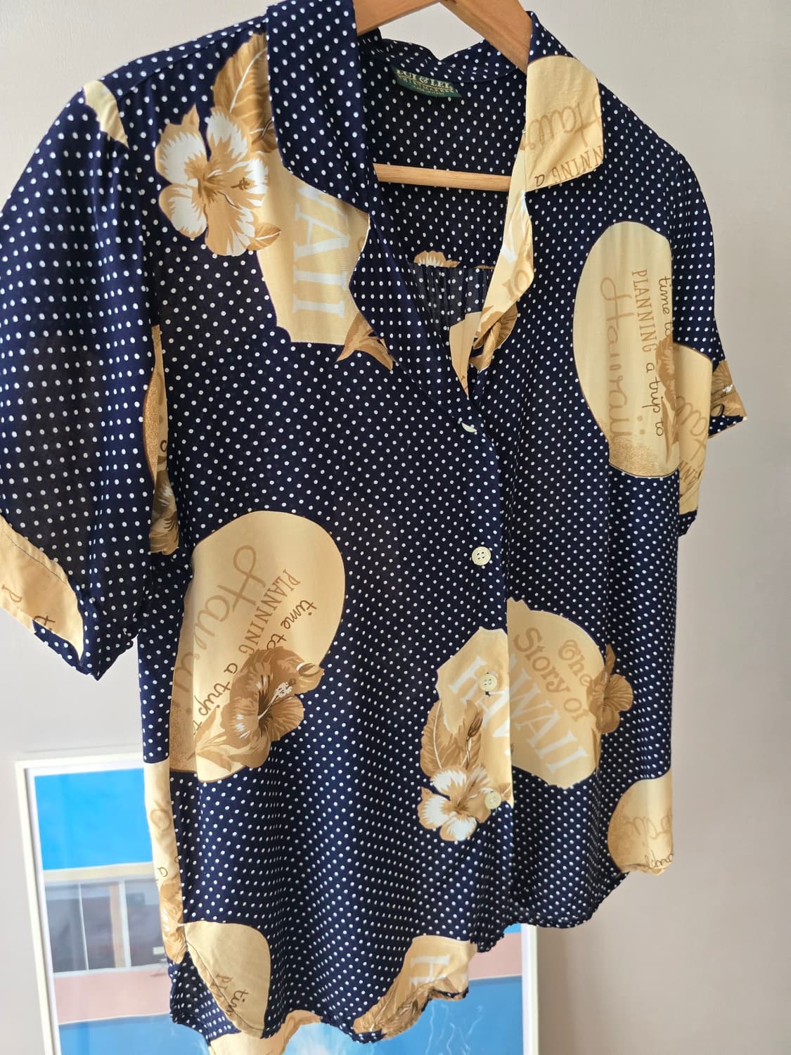 ​[MADE IN ITALY] 이탈리아 빈티지 도트 오픈칼라 셔츠 상품이미지3