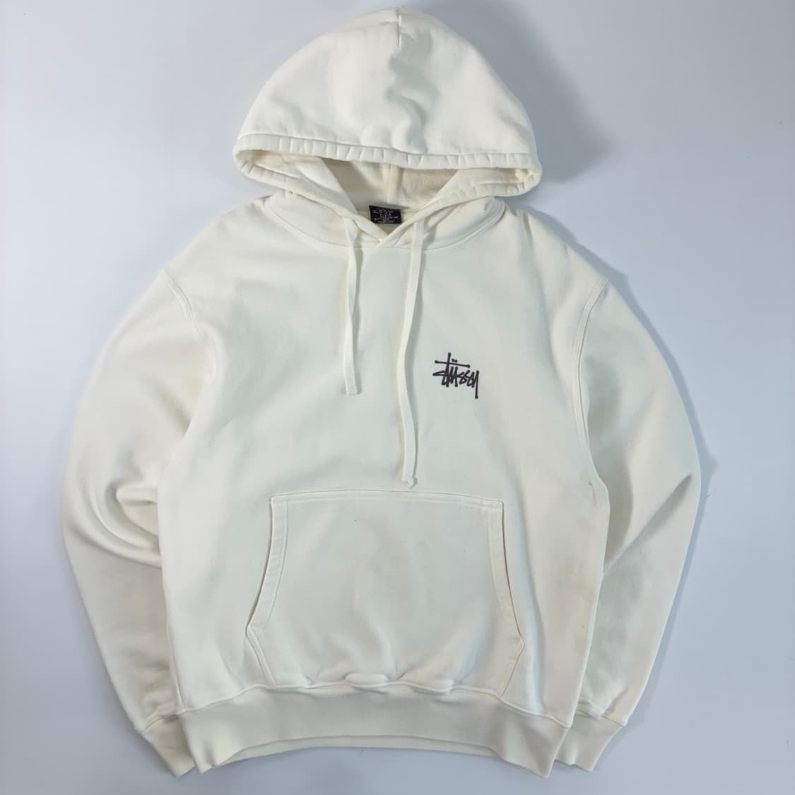 Stussy 스투시 화이트 스탁 빅로고 후드티 상품이미지2