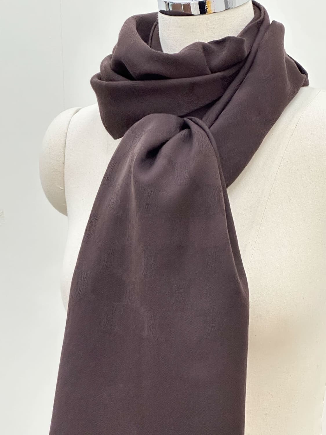 celine / 셀린느 브라운 트리오페 울 머플러 상품이미지9