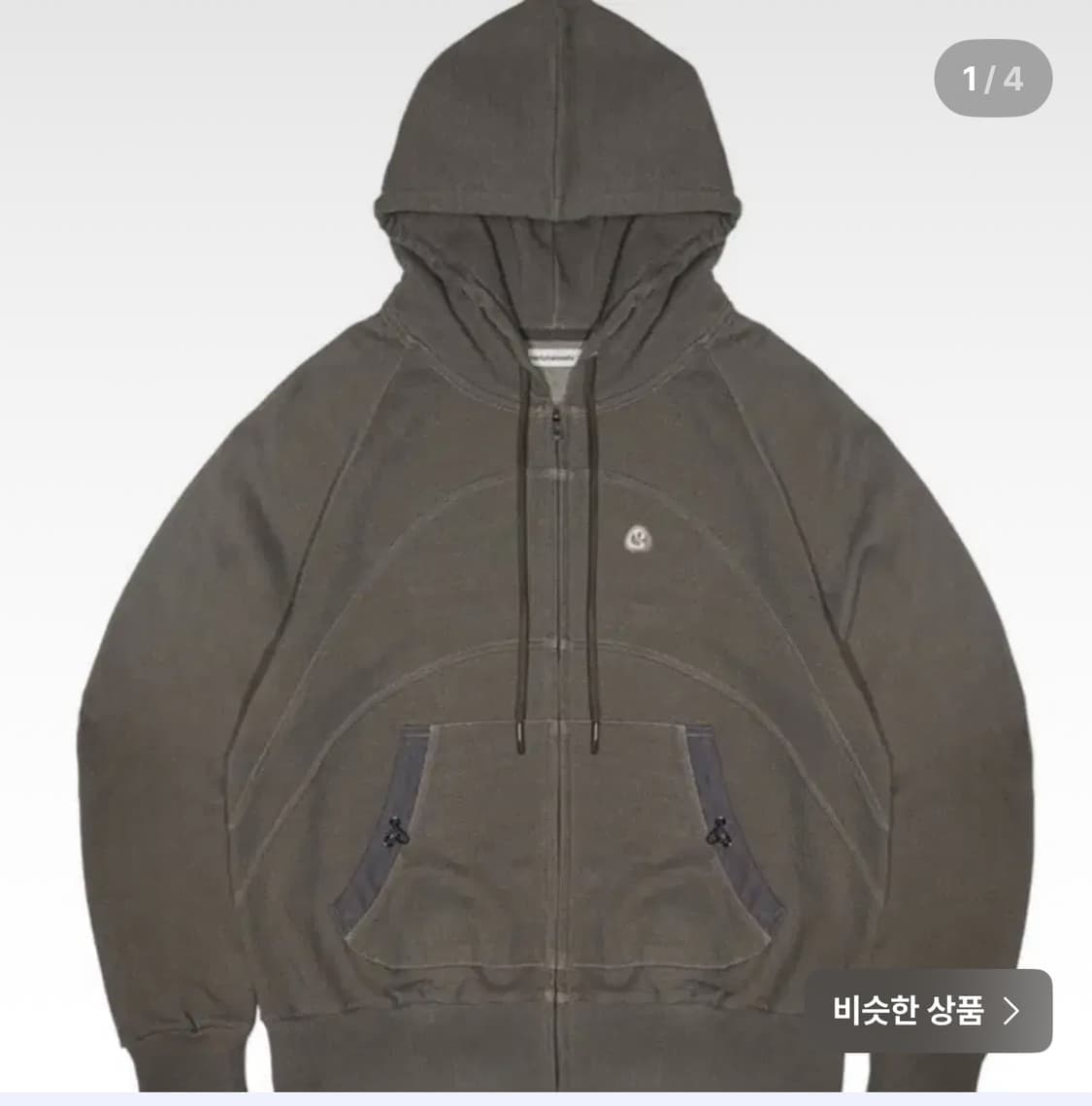 스마트어반유즈풀 코이세이오 스트링 포켓 후드집업 카키 상품이미지1