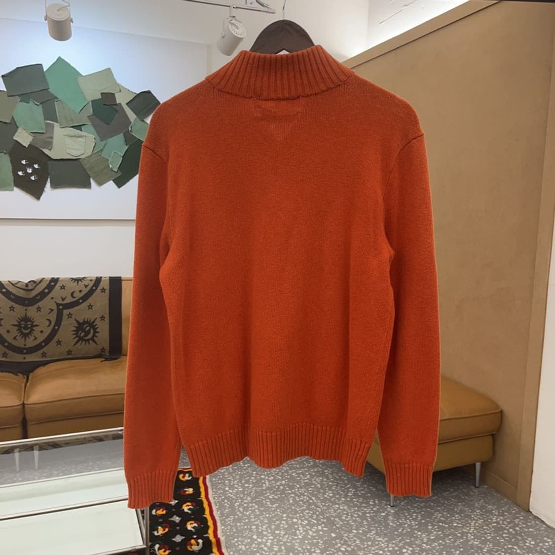 폴로 랄프로렌 Y2K 90's 오렌지 반집업 니트 S C07486 상품이미지4