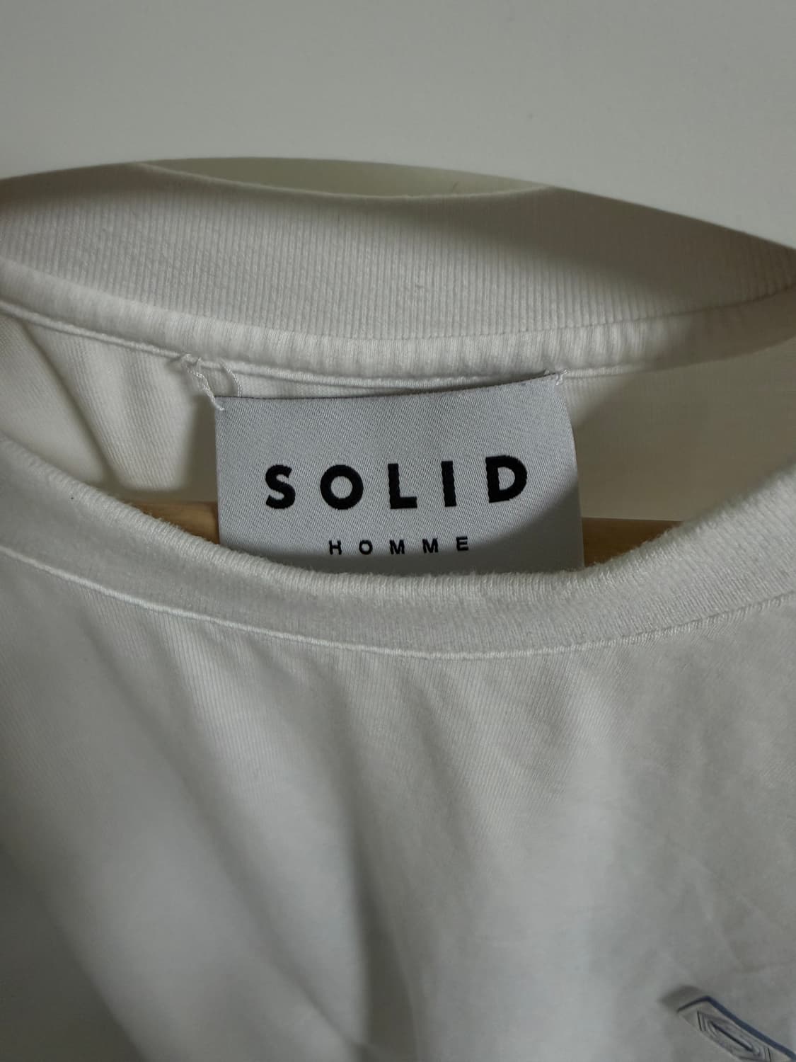 (50)솔리드옴므 반팔티셔츠 화이트 상품이미지3