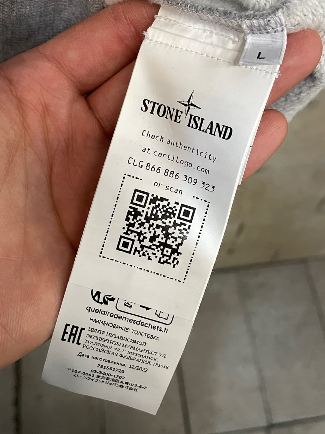 스톤 아일랜드 브러쉬드 코튼 크루넥 후드 티셔츠 상품이미지7