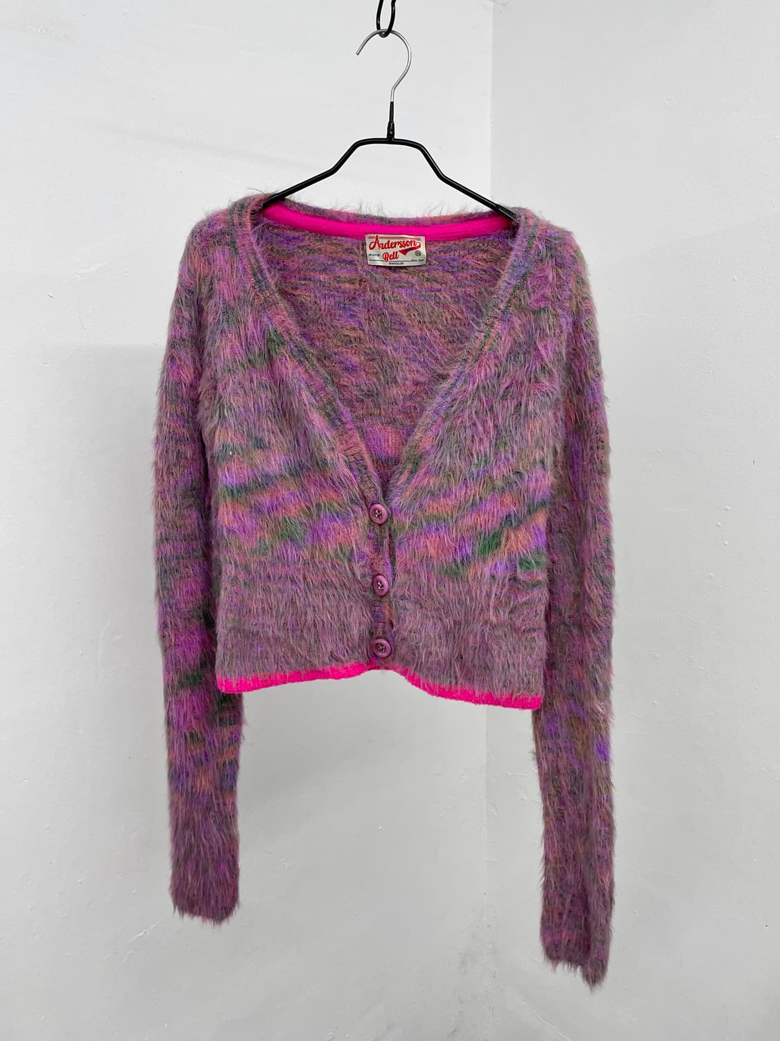 앤더슨벨 헤어리 버튼 가디건  상품이미지5