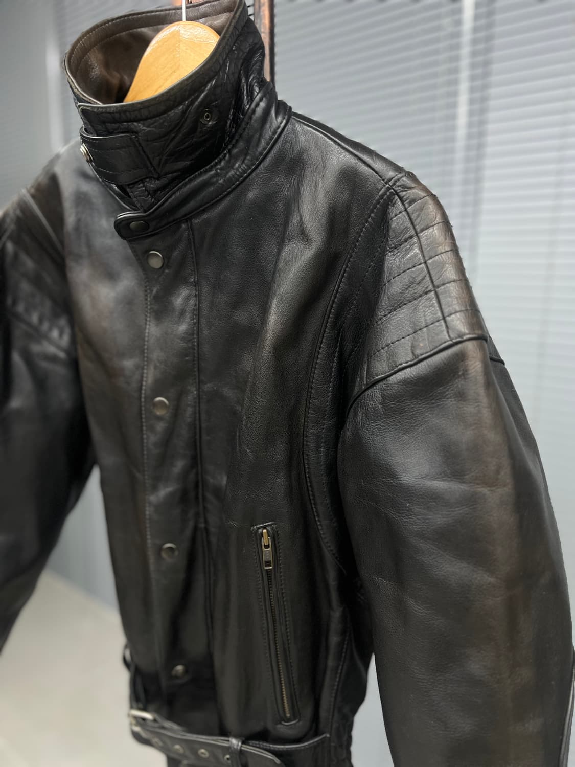 Hein Gericke 빈티지 모터사이클 가죽 재킷 상품이미지5