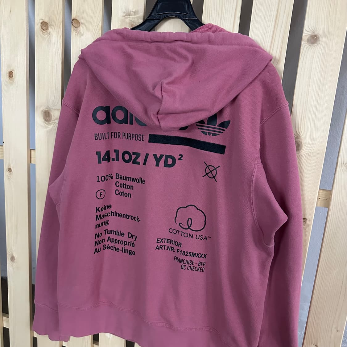 (M) 아디다스 핑크 후드집업 상품이미지4