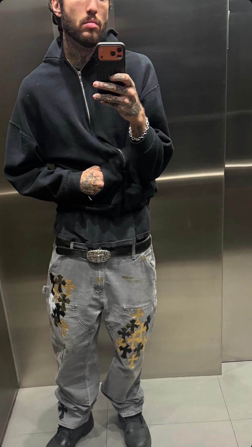 빈티지 러셀 애슬래틱 블랙 후드집업 상품이미지1