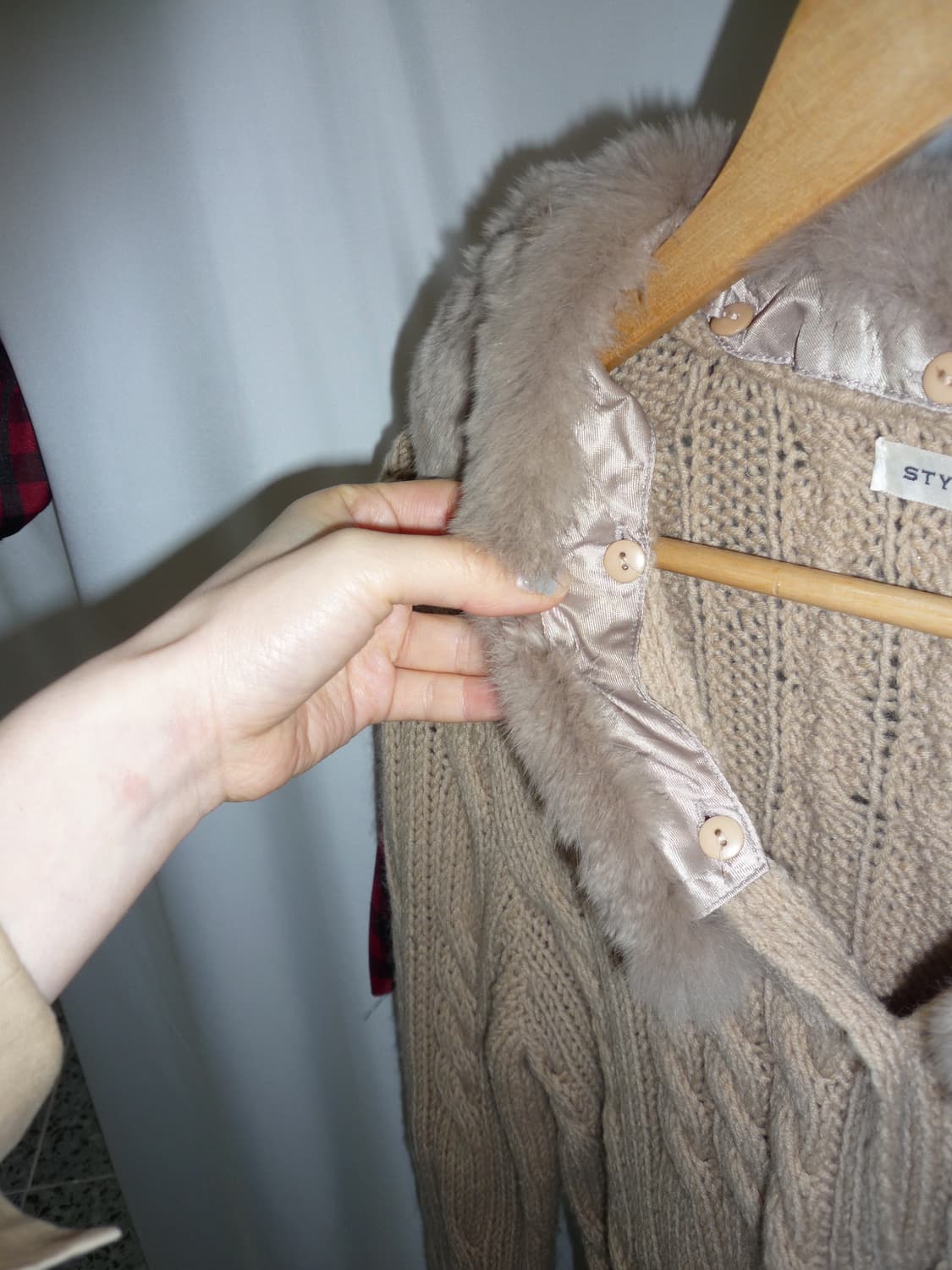 honey camel cozy cardigan 상품이미지4