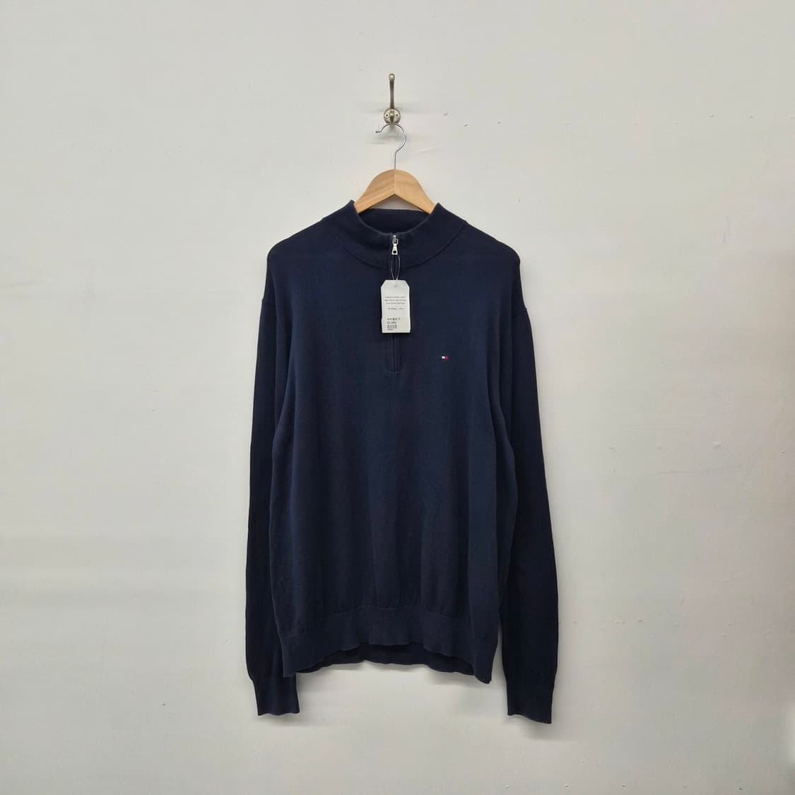 타미힐피거 네이비 하프집업 니트 남성 XL 상품이미지1