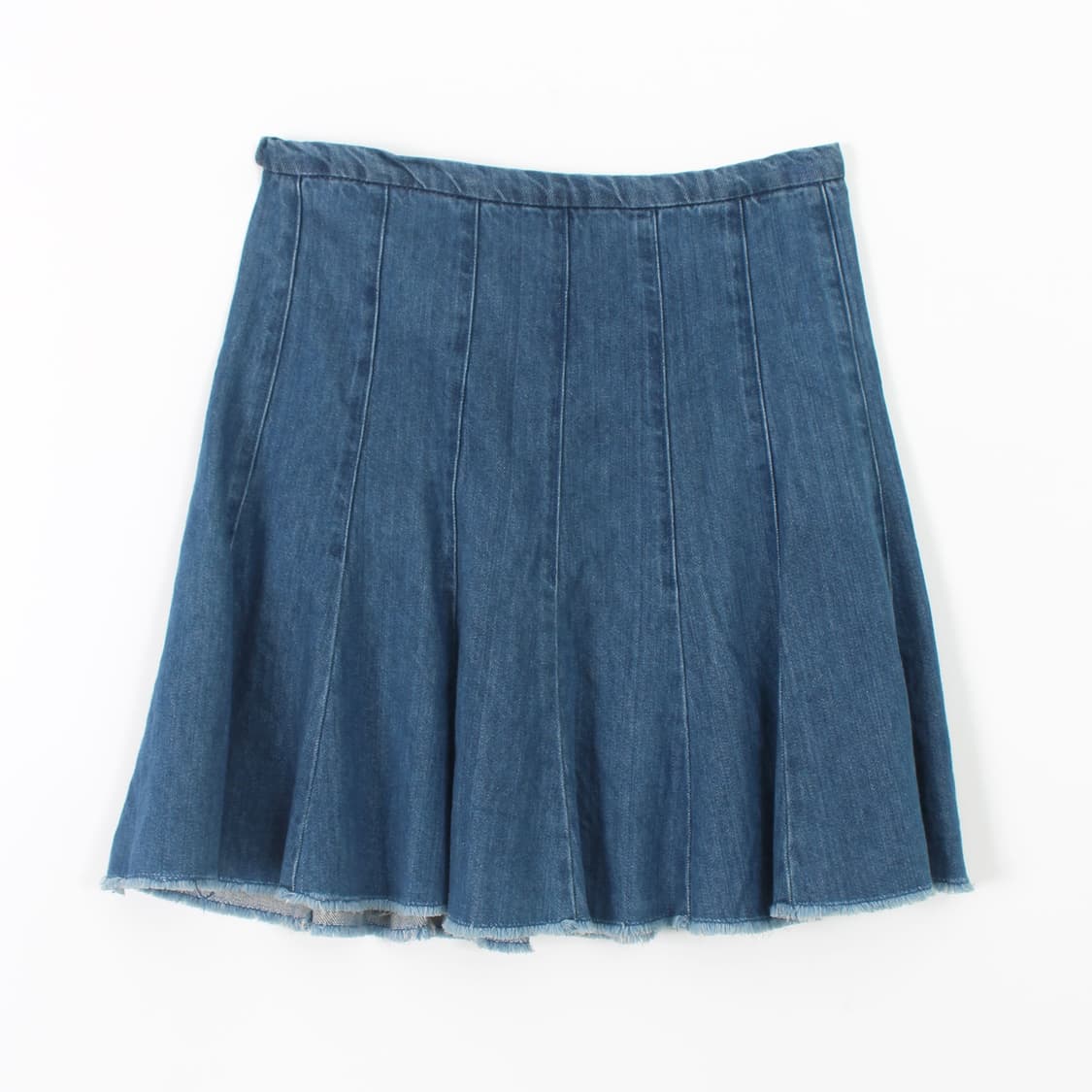 자라 Zara 핀턱 플리츠 데님 미니 에이라인 스커트 상품이미지4