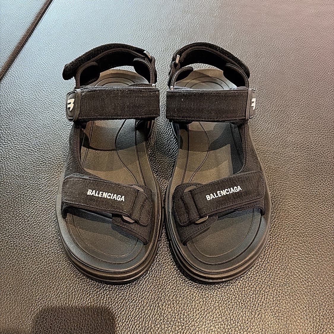 (정품/새상품) 발렌시아가 남성 블랙 투어리스트 샌들 상품이미지2