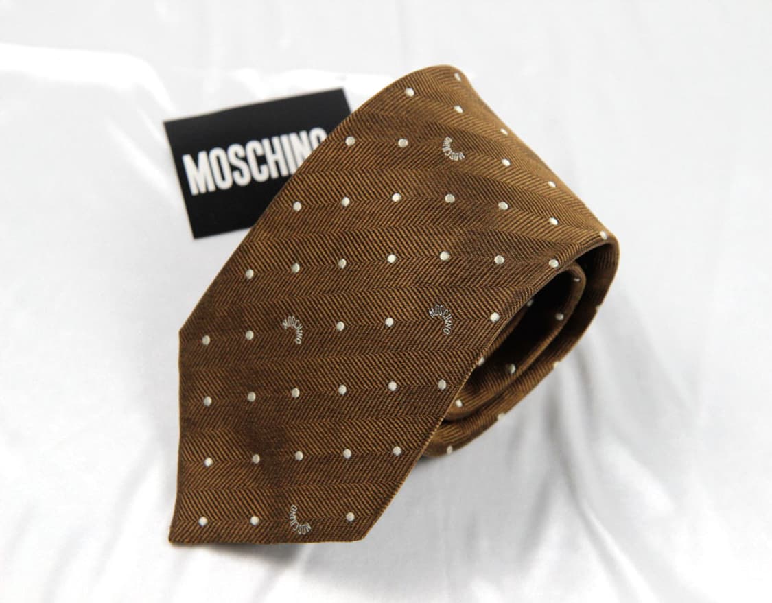 모스키노 8.7cm 미사용 신형 남자 명품 넥타이 상품이미지1