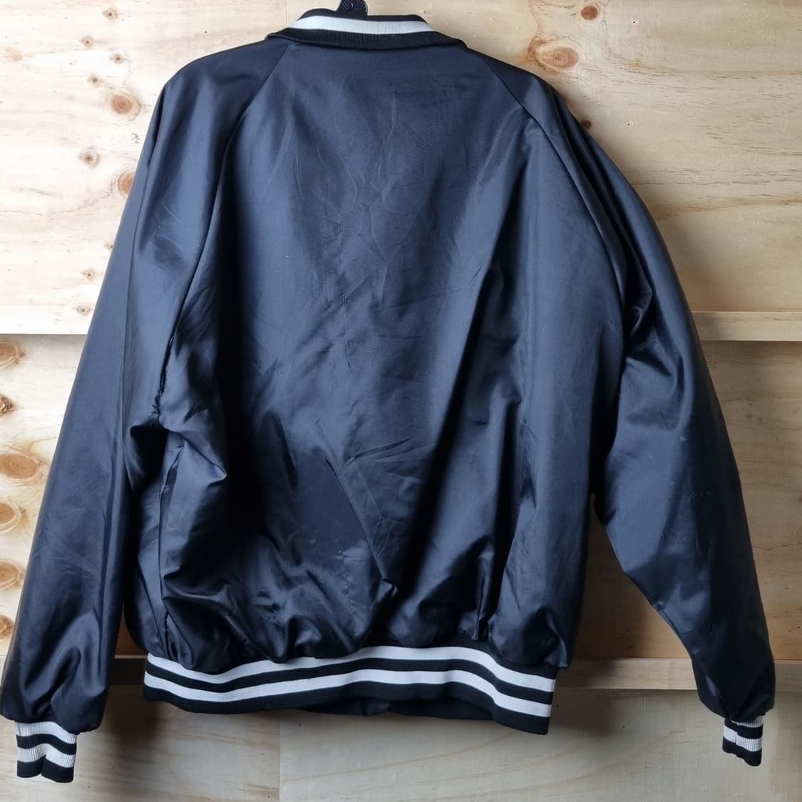 Dunbrooke PLA-JAC USA 새틴 스타디움 재킷 블랙 XL 상품이미지2