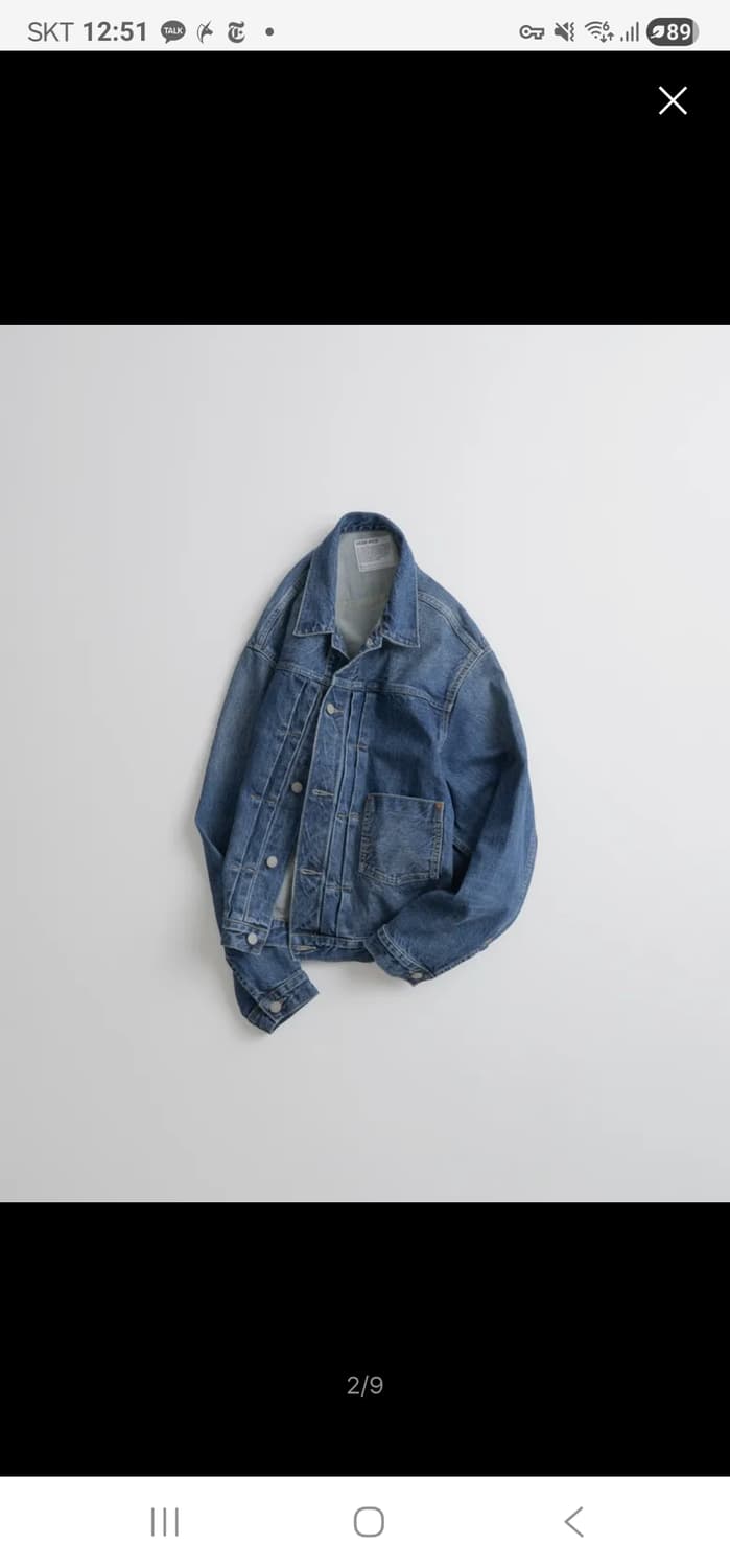 비헤비어 TYPE-1 데님 트러커 자켓 새상품 상품이미지3