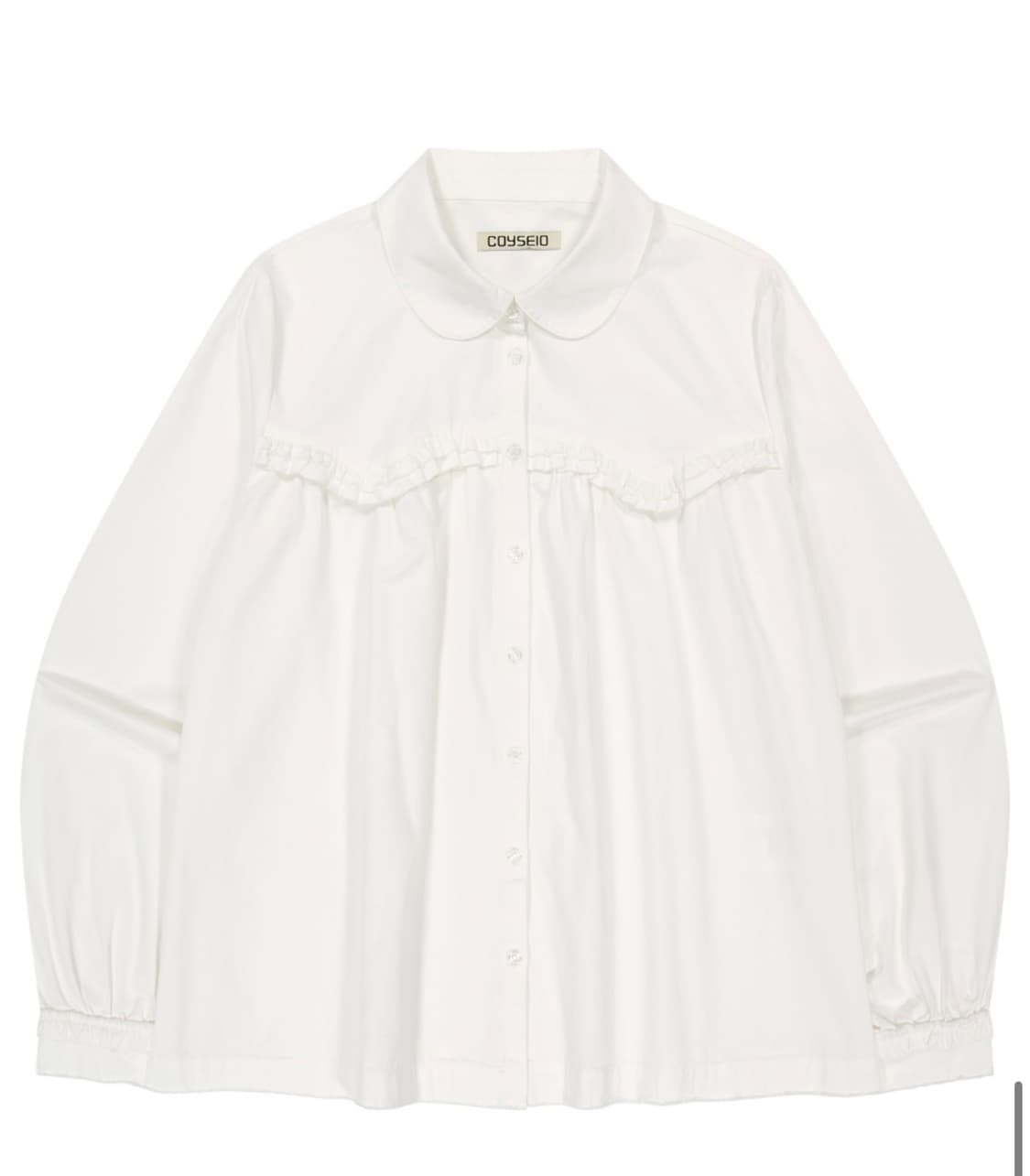코이세오 (COYSEIO) ROUGH CUT FRILL SHIRT IVO 상품이미지5