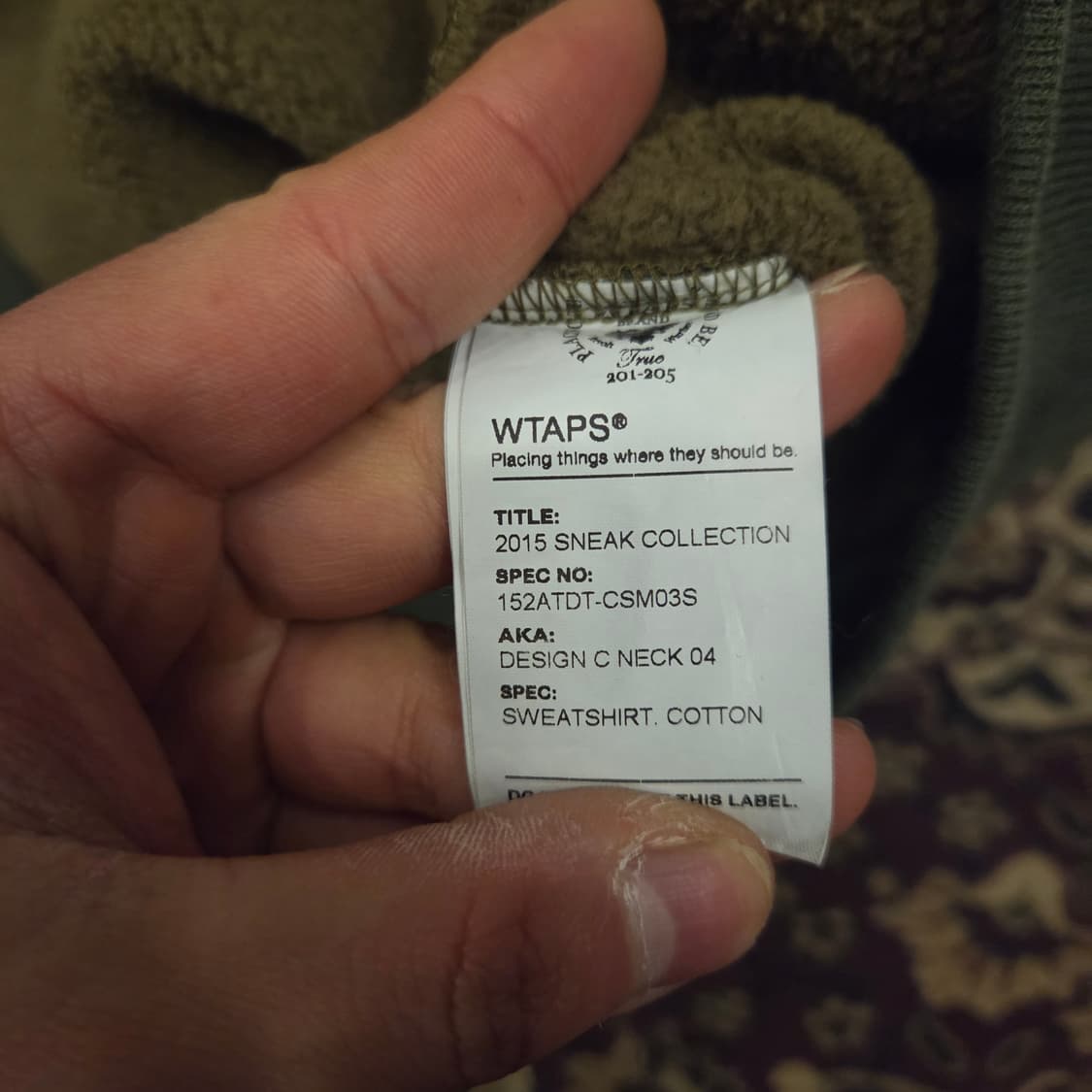 더블탭스 카모 맨투맨 L 상품이미지5