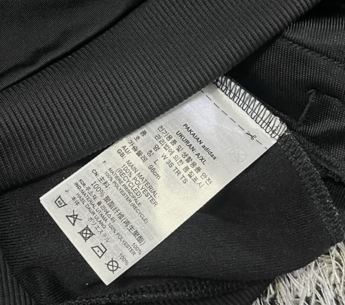 아디다스 블랙 검흰 트랙탑 져지집업 95/M 상품이미지4