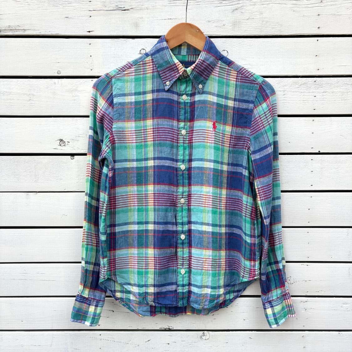 Polo 폴로 체크 린넨 셔츠 상품이미지1