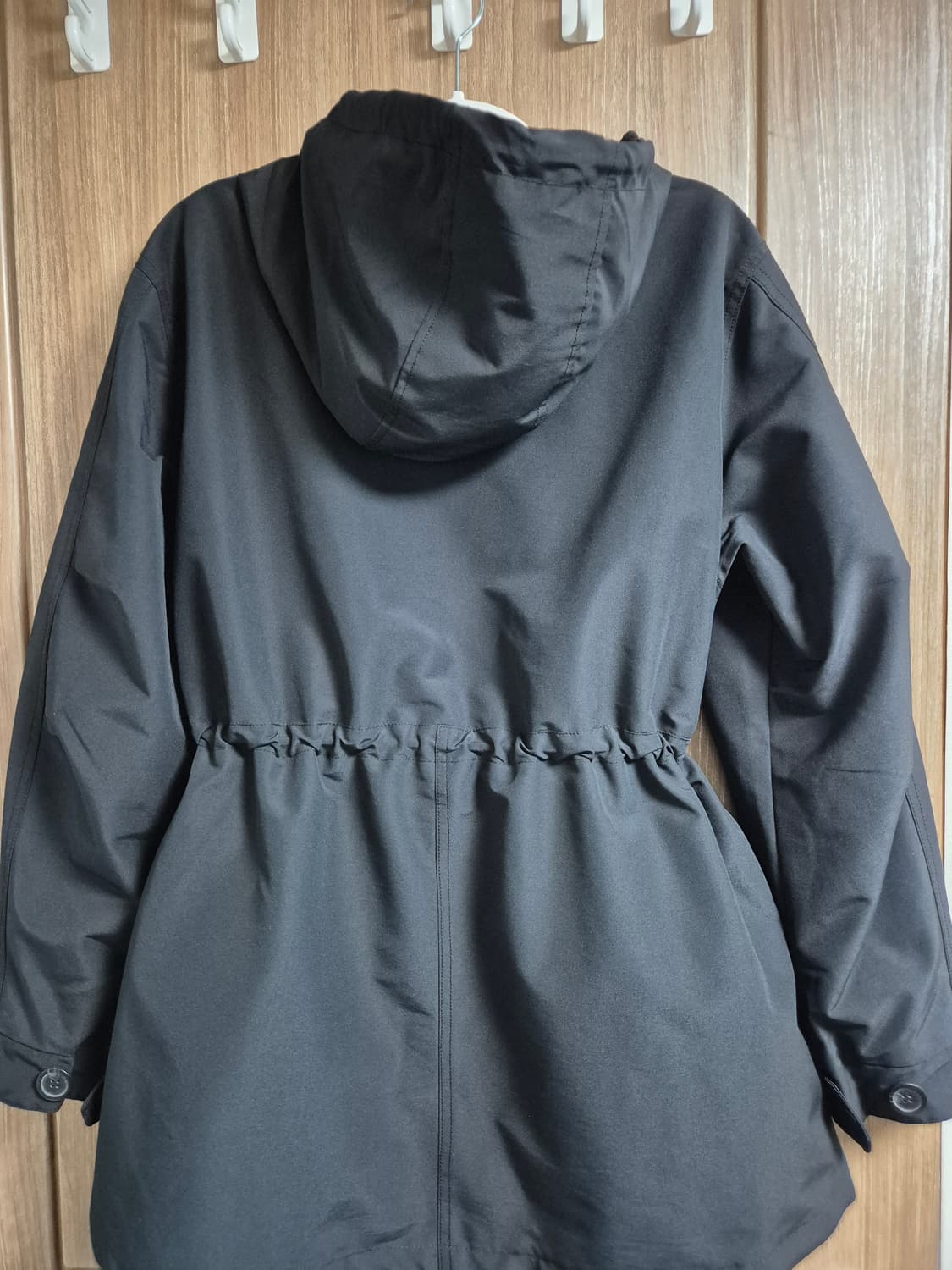 스마일리월드 블랙 후드 야상 점퍼 95사이즈 상품이미지5