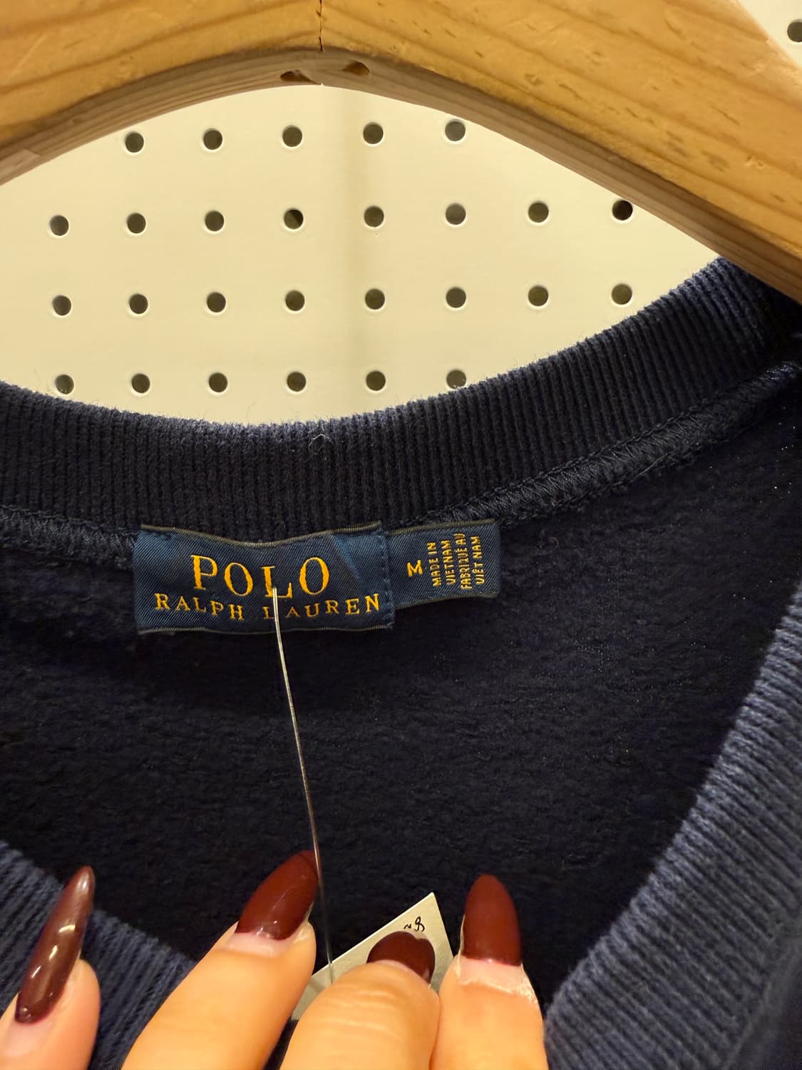 폴로 랄프로렌 R로고 네이비 맨투맨 U1676 상품이미지5