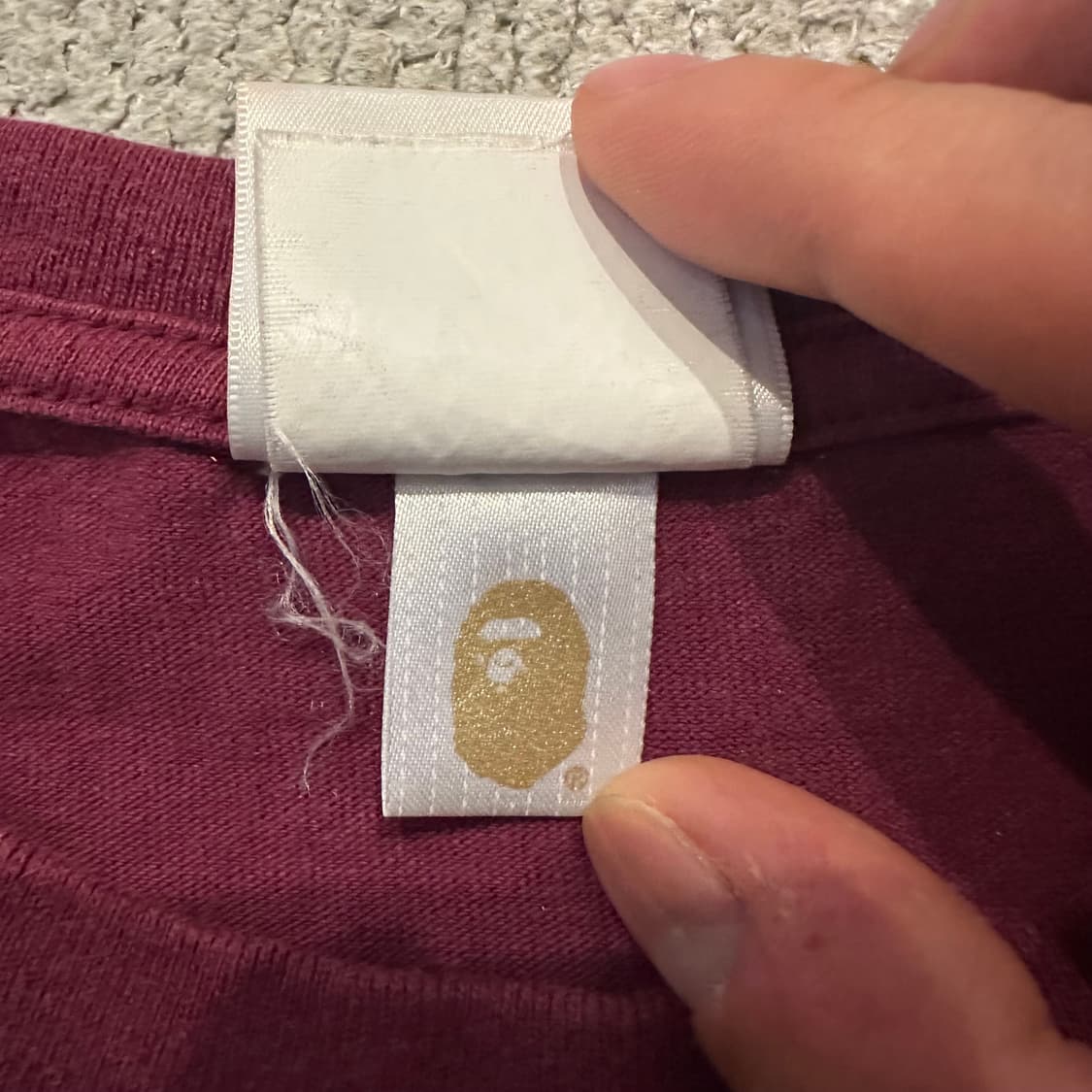 베이프 (Bape) 칼리지 롱슬리브 L 상품이미지7