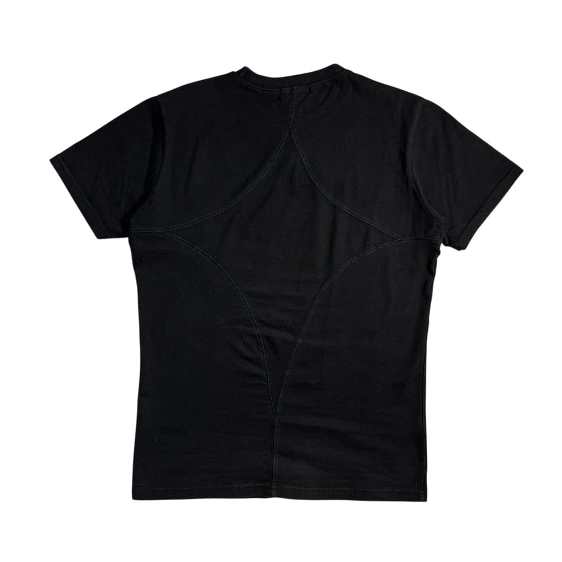 떠그클럽 백 티셔츠 슬림 블랙 상품이미지2