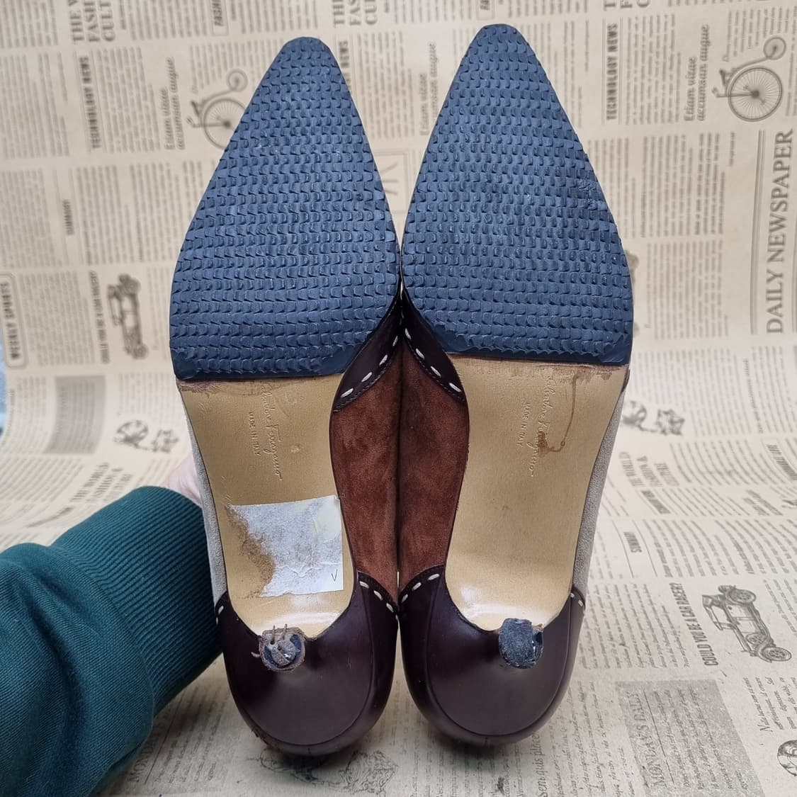 페라가모 멀티컬러 여성펌프스힐 7 240 굽6 상품이미지3