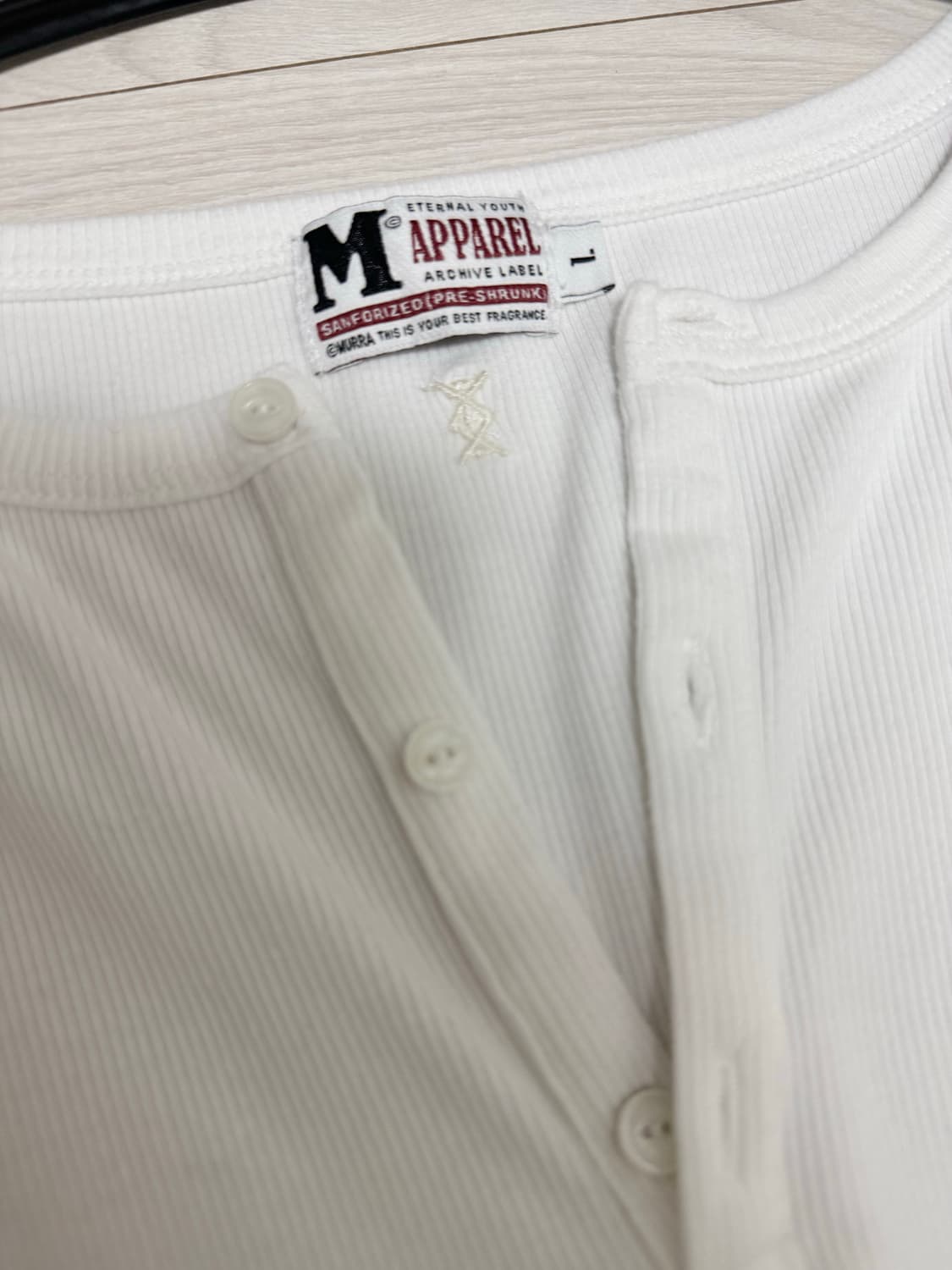 무라아에르 헨리넥 슬리브 아이보리 L 상품이미지3