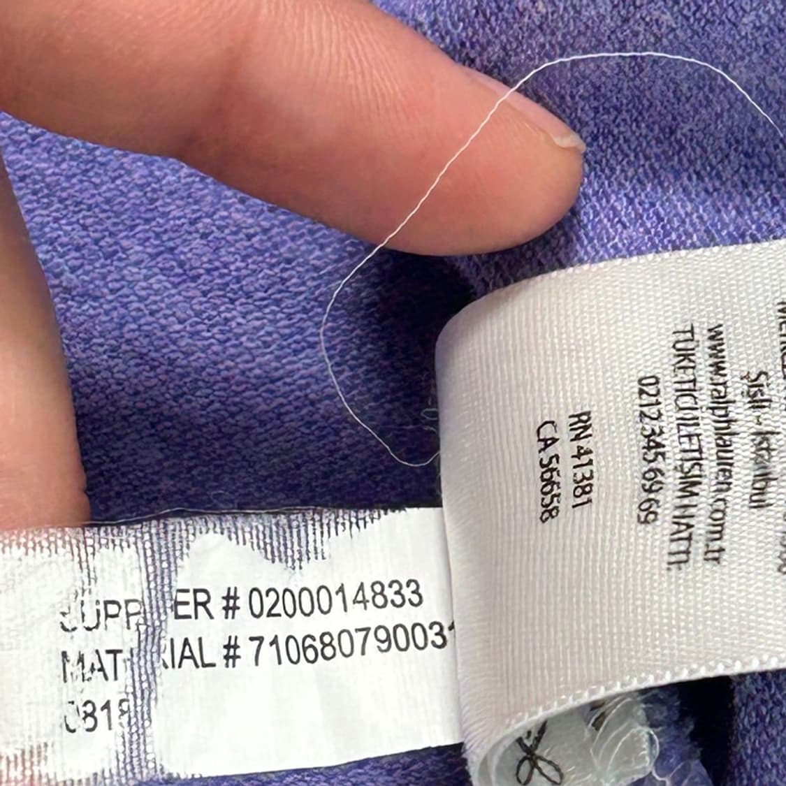 RALPH LAUREN pk 롱슬리브 티셔츠 퍼플 L 상품이미지7