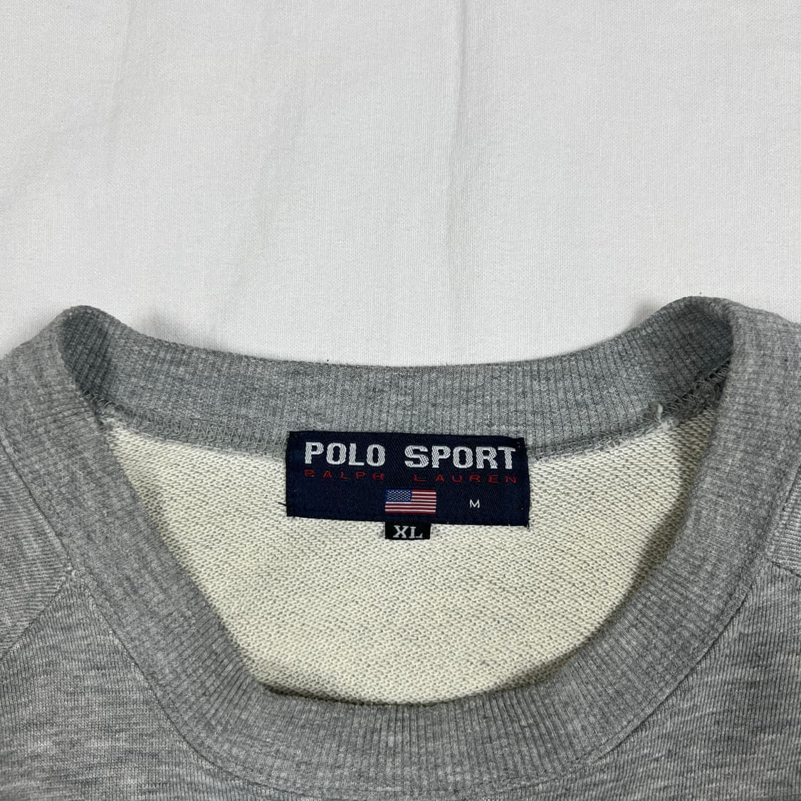 90‘s 폴로스포츠 polo sport 싯다운 베어 스웻셔츠 맨투맨 상품이미지6