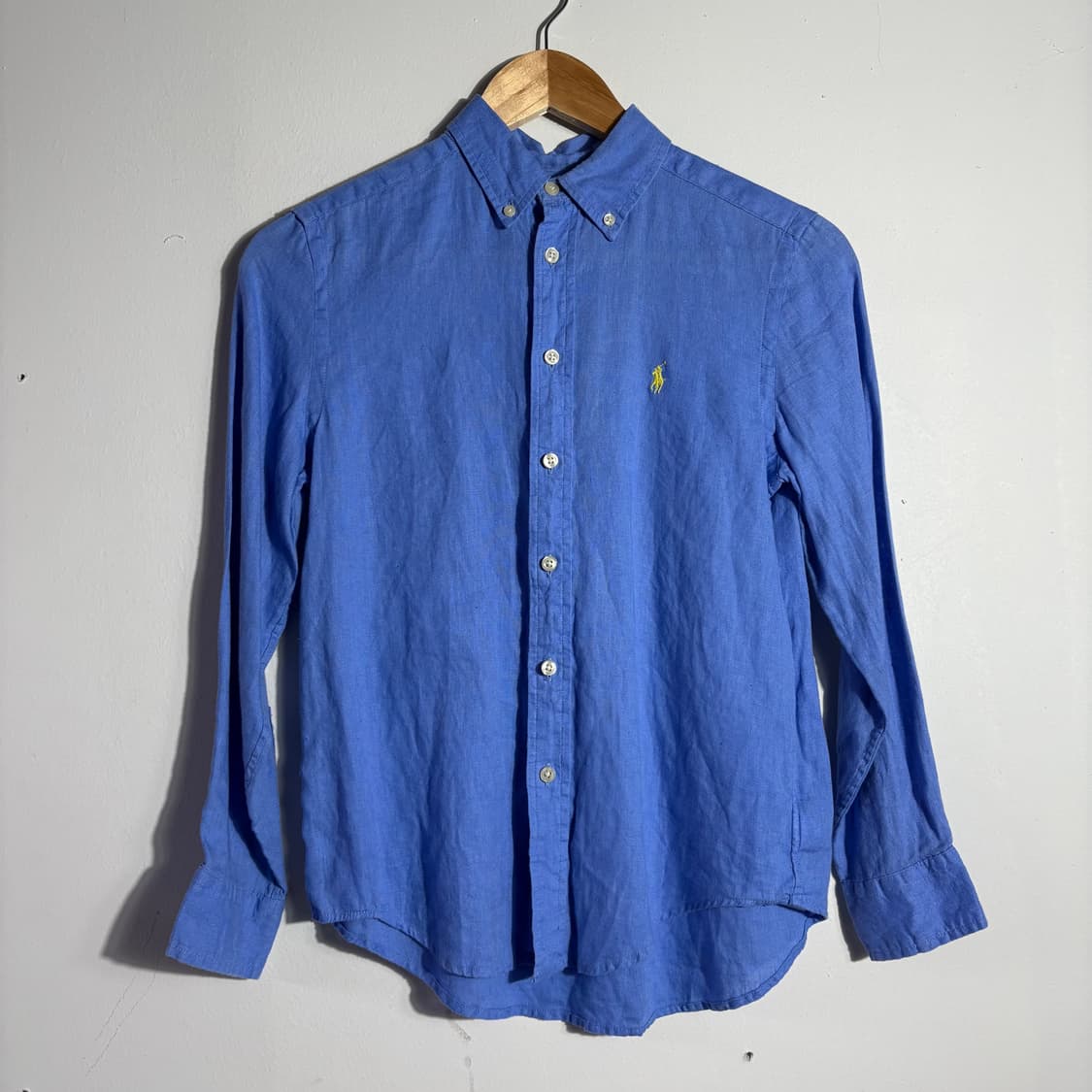 폴로 랄프로렌 빈티지 로열블루 버튼다운 셔츠 (무료배송) 상품이미지1