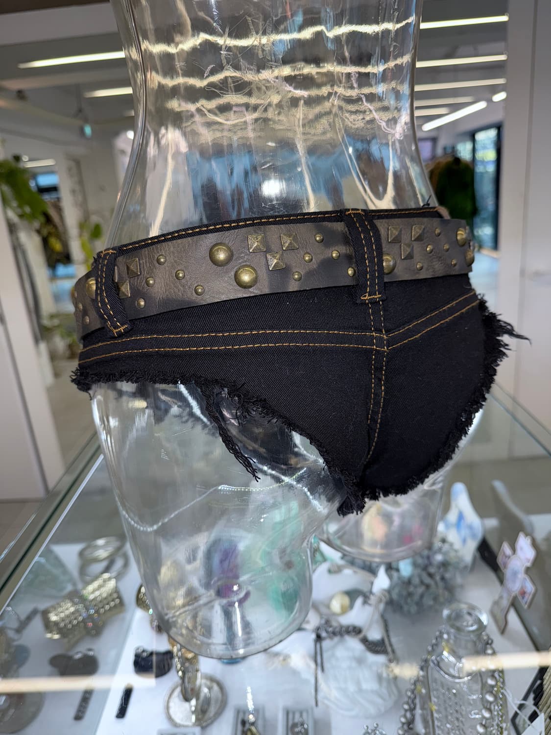 multi stud leather belt 상품이미지4