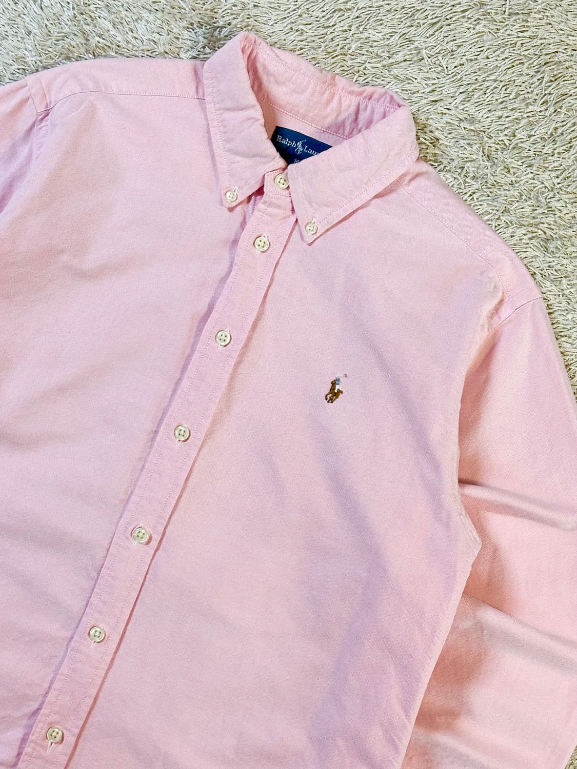 폴로 랄프로렌 스키니핏 멀티포니 옥스포드 셔츠 핑크 상품이미지2
