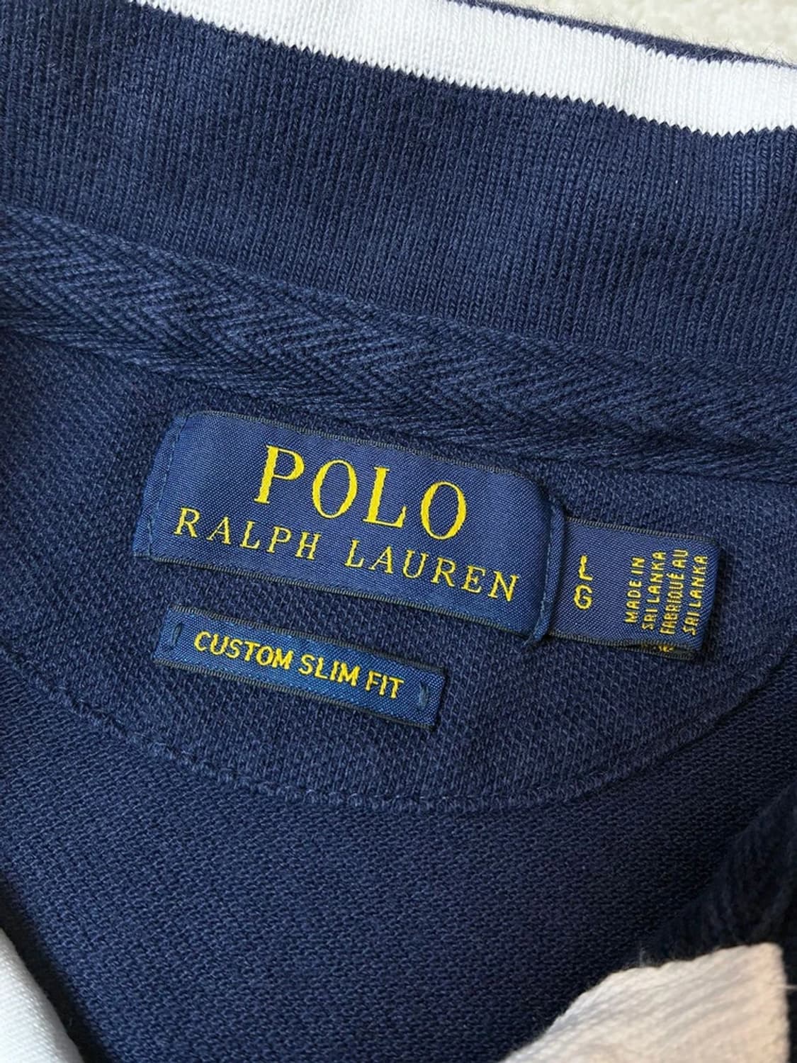 폴로 랄프로렌 스컬 RLFC 럭비 카라 롱 슬리브 PN7511 상품이미지6