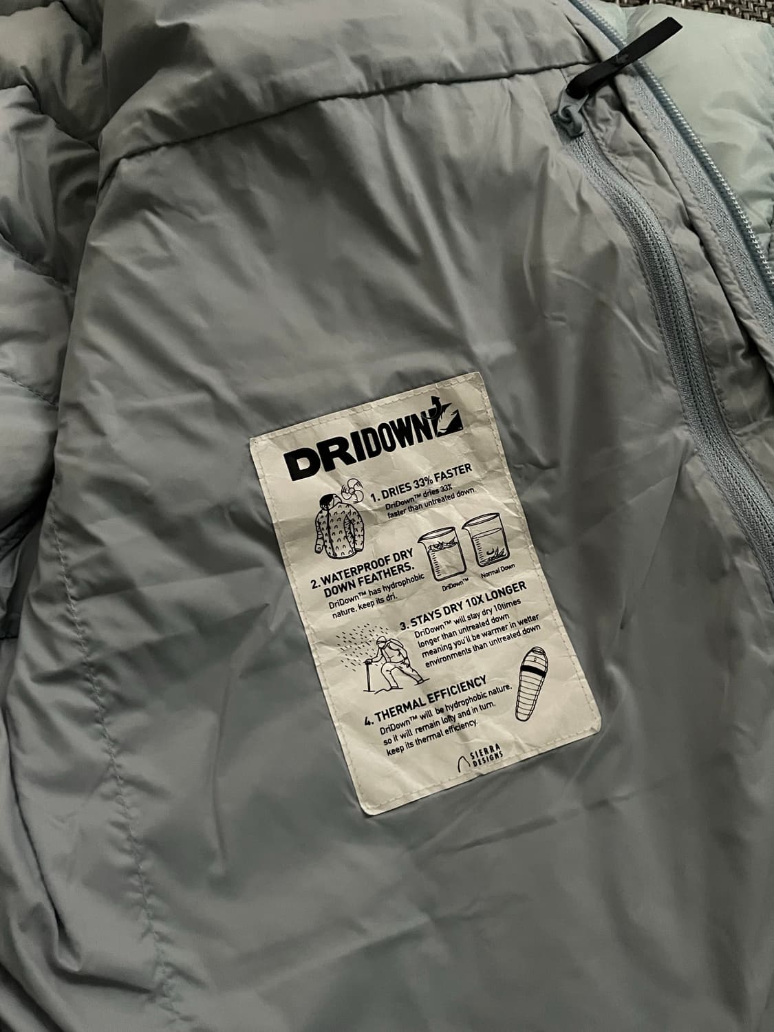 시에라디자인 뮤어 경량패딩 스카이블루 M 상품이미지5