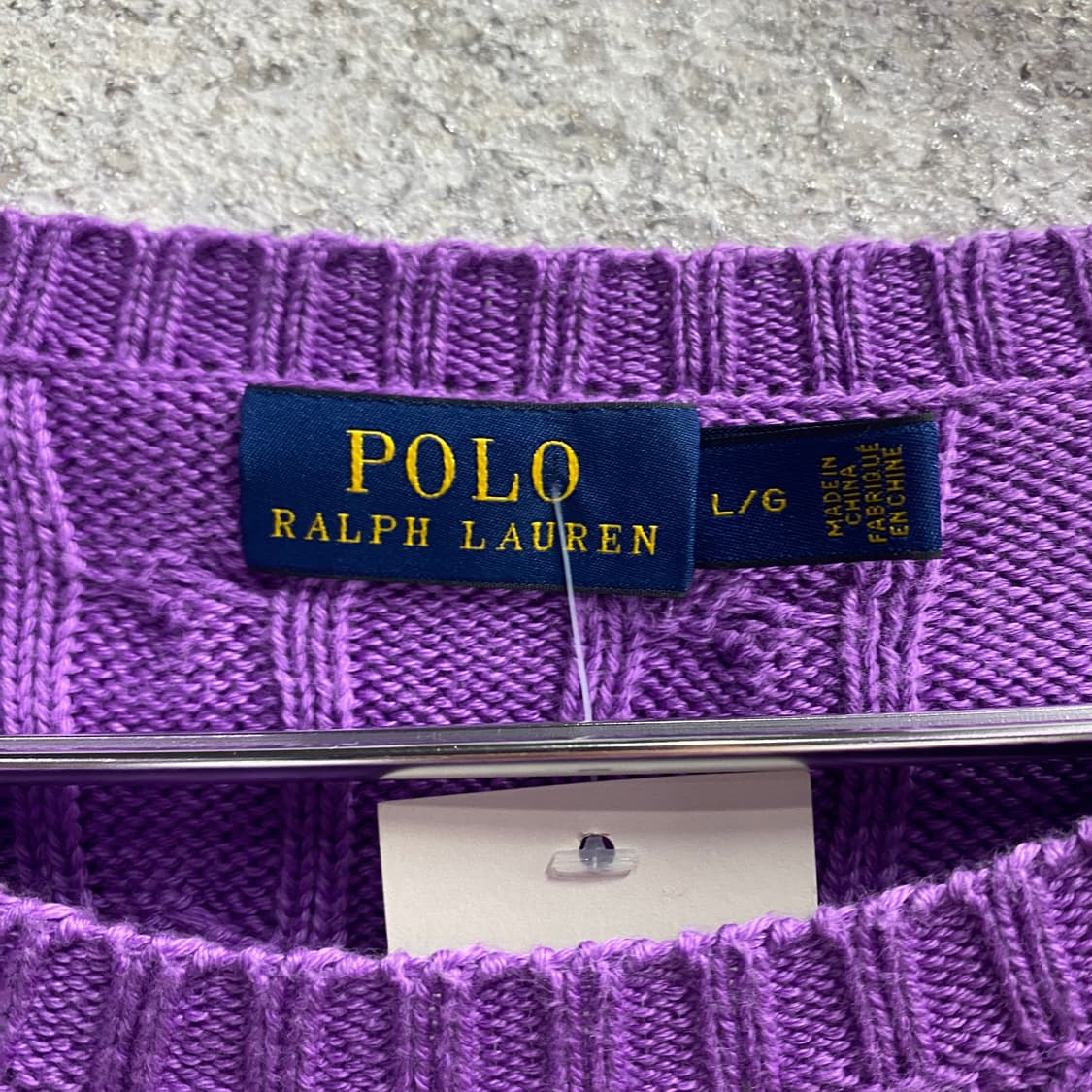 폴로 신형 퍼플 코튼 라운드 니트 B3482 상품이미지4