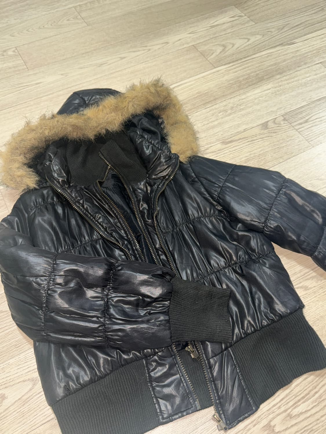 크롭 봄퍼 패딩 상품이미지1