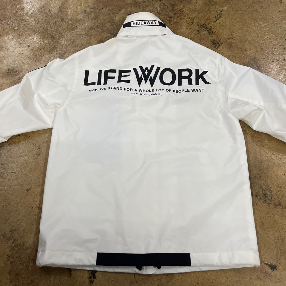 [정품/L] 라이프워크 화이트 바람막이 자켓 b15 상품이미지4