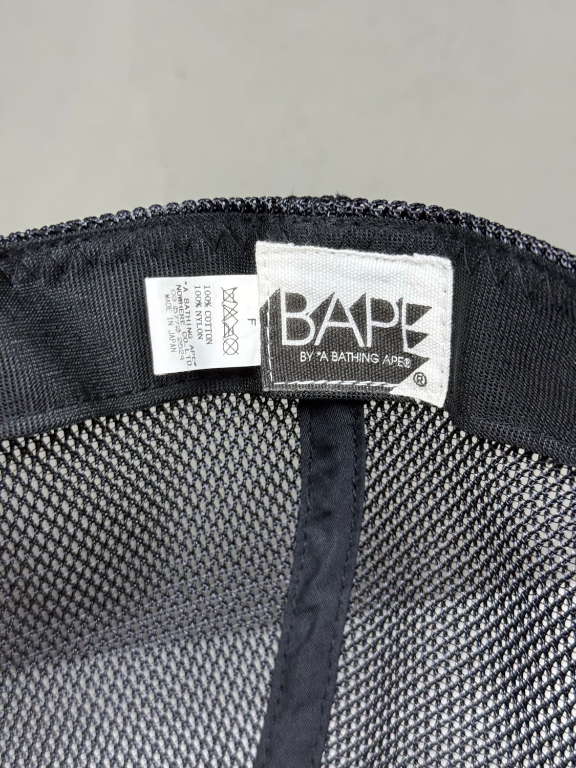 니고 시절 진짜 베이프 화이트카모 매쉬캡 볼캡 모자 상품이미지2