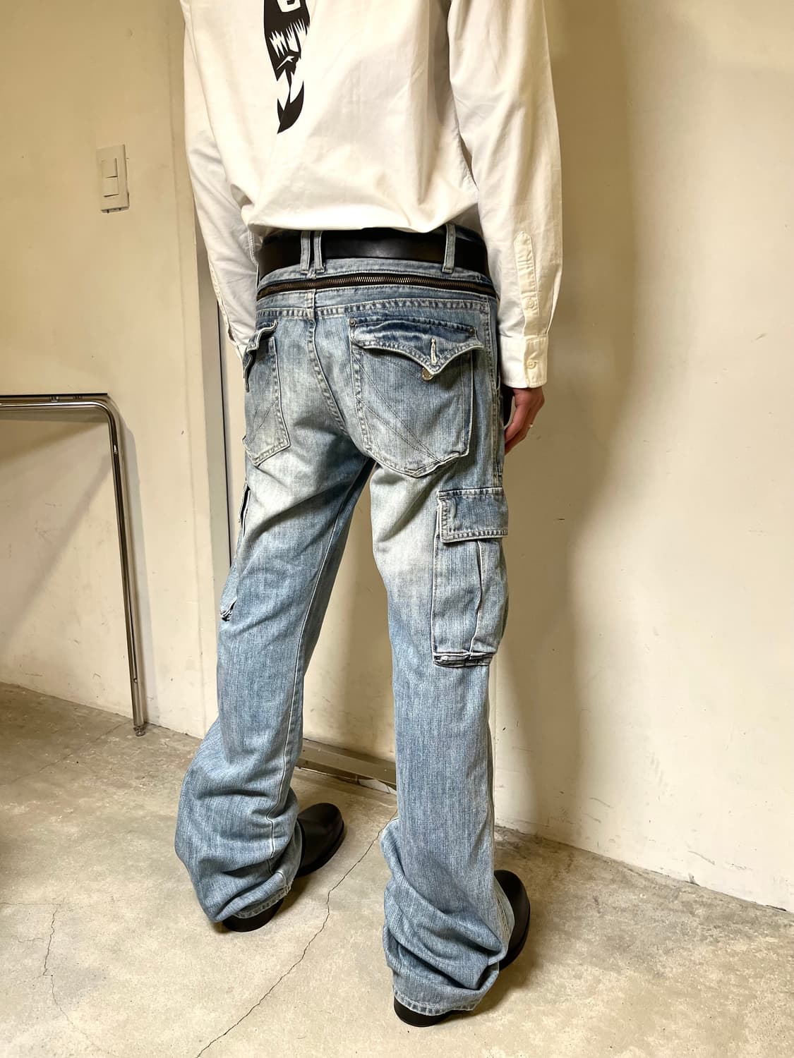 Detail Cargo Wide Denim Pants 상품이미지5