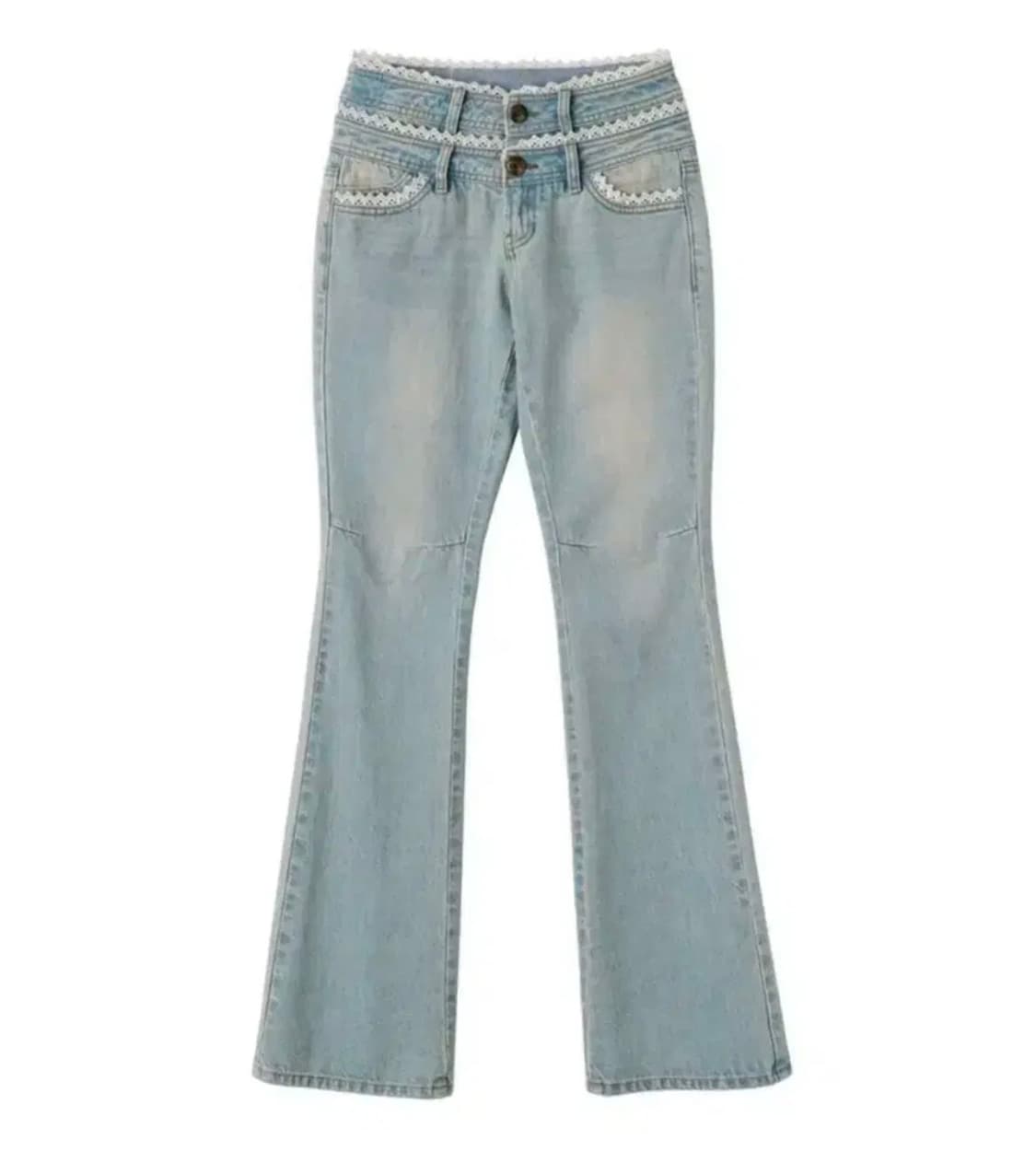 스컬프터 더블 웨이스트 부츠컷 데님 M 상품이미지1