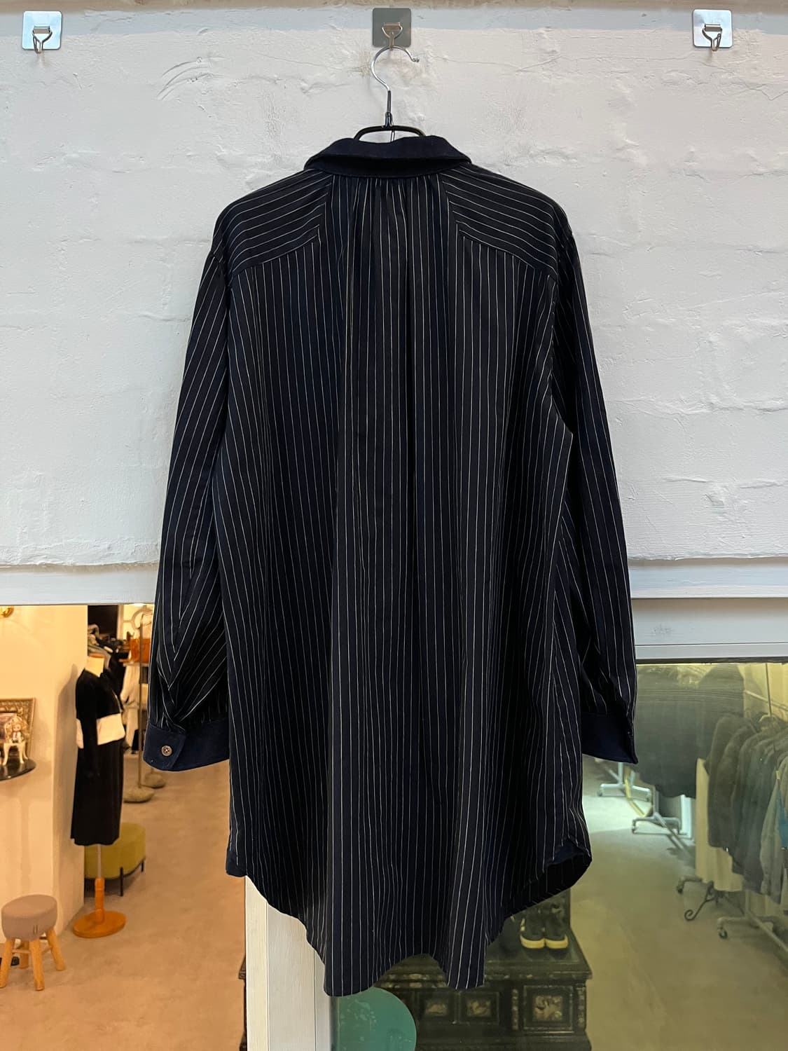 Genre Made In Japan Navy 스트라이프 셔츠 탑 40 상품이미지6