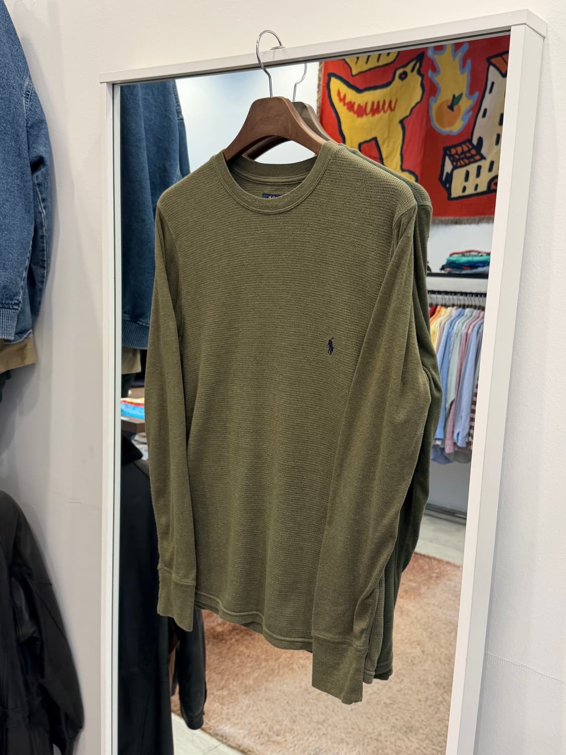 Polo ralph lauren 폴로 랄프로렌 써멀 와플 롱슬리브 상품이미지1