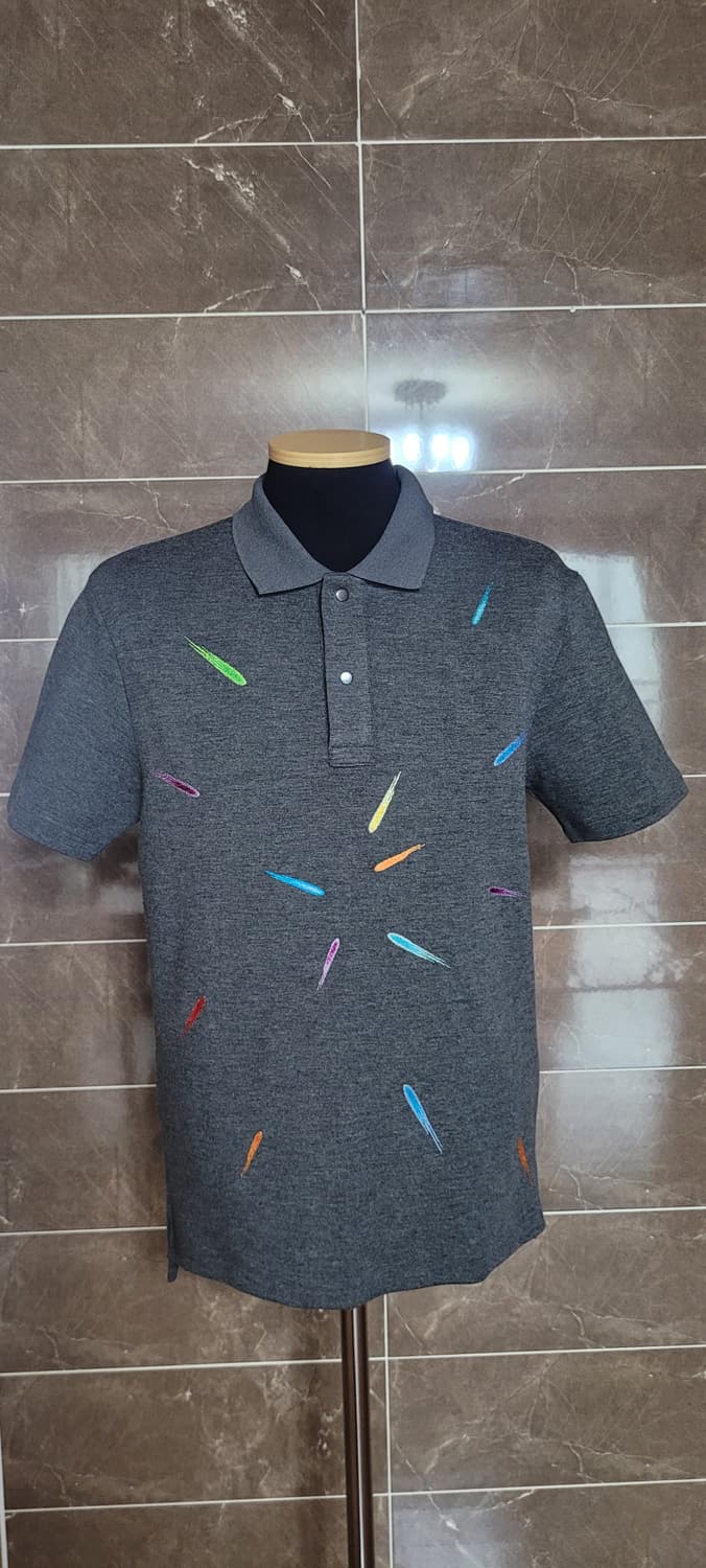 👔남성95사이즈👔커스텀멜로우 그레이 팝아트 상품이미지1